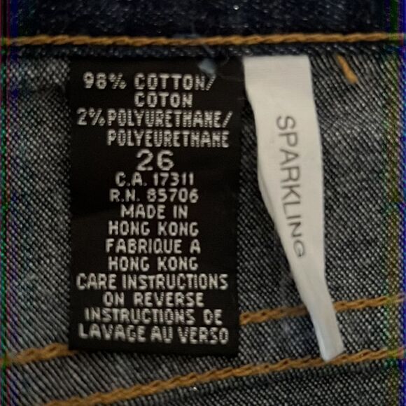 BUFFALO DAVID BITTON “SPARKLING”. BOOT CUT JEANS SIZE 26 NWT - Picture 10 of 10